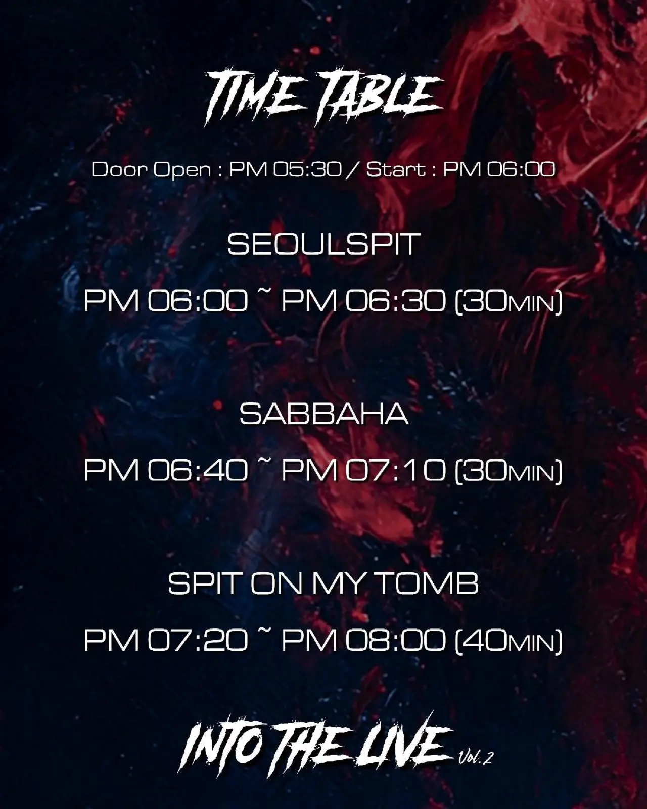 Into The Live Vol. 2 기록 이미지