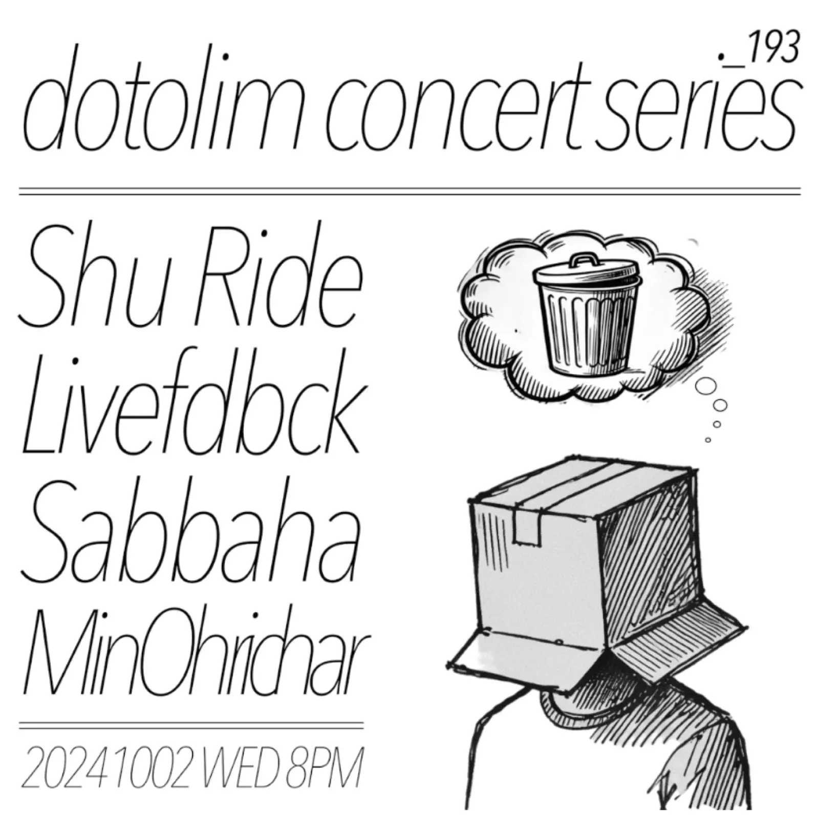 DOTOLIM CONCERT #193 포스터