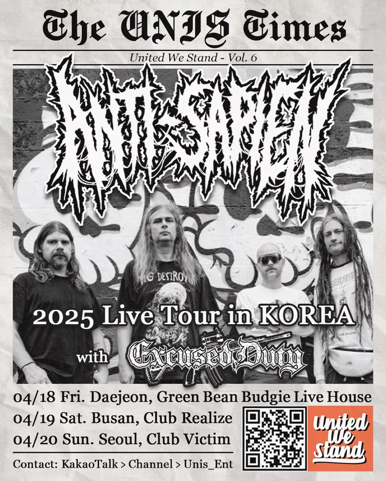 ANTI-SAPIEN KOREA TOUR 포스터
