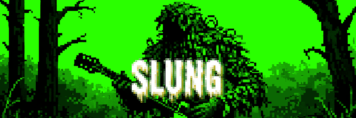 SLUNG — 로그라이크 타이틀 화면